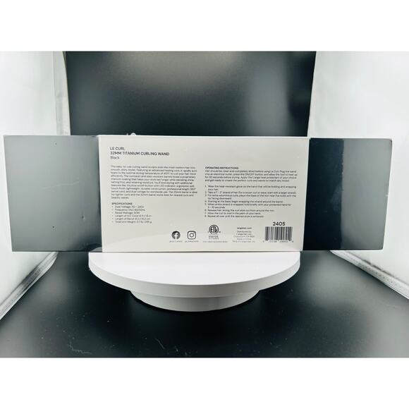 L’ange Le Curl 32mm Titanium Curling Wand – Black – NEW in Box! - Picture 2 of 2